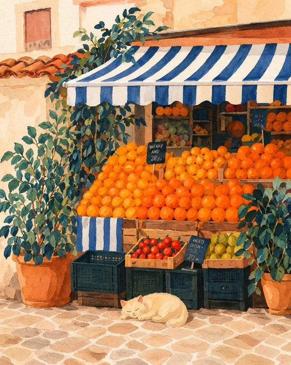 A sunny little market